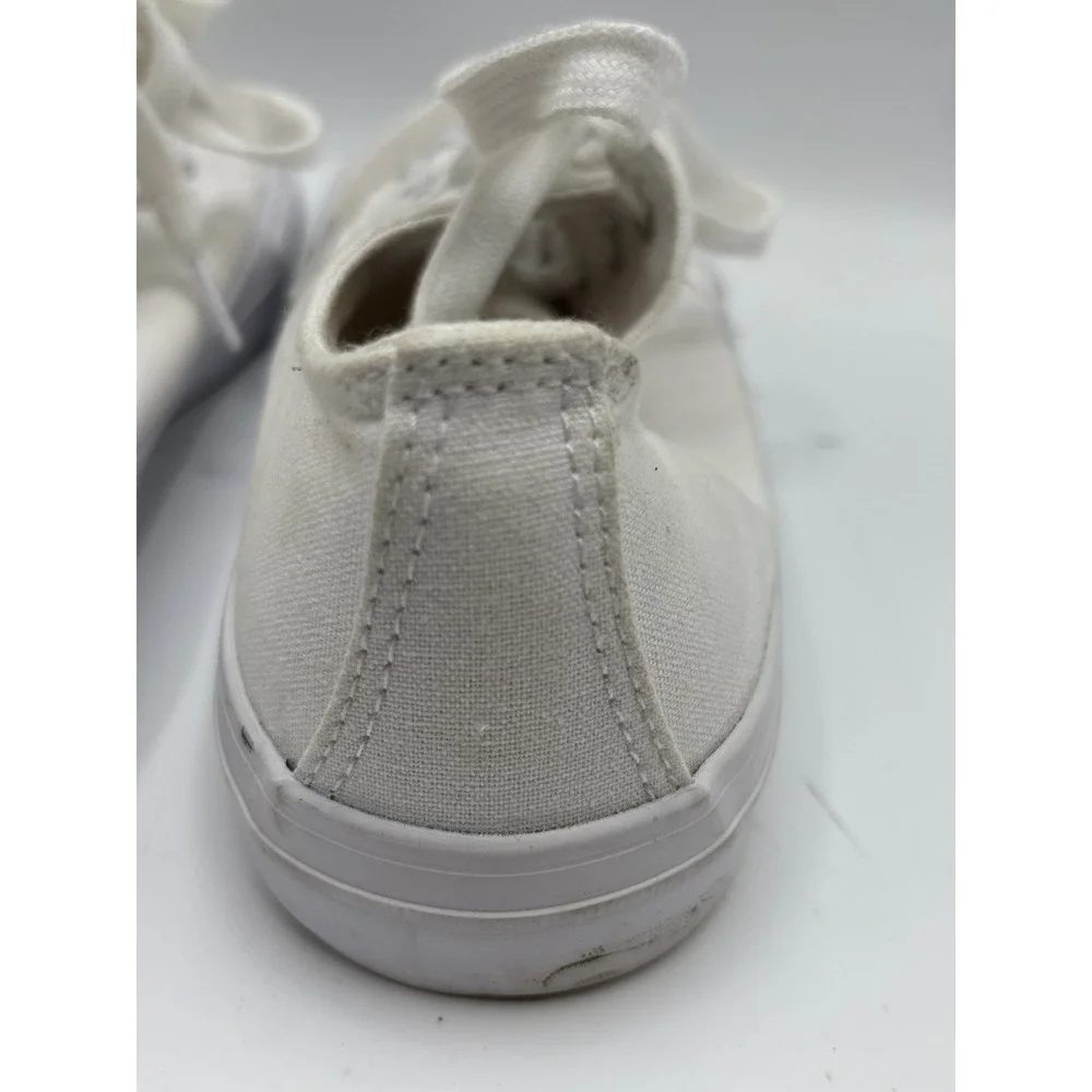 NOBO No Boundaries Men's White Canvas Low Top Sneakers Memory Foam Size 9